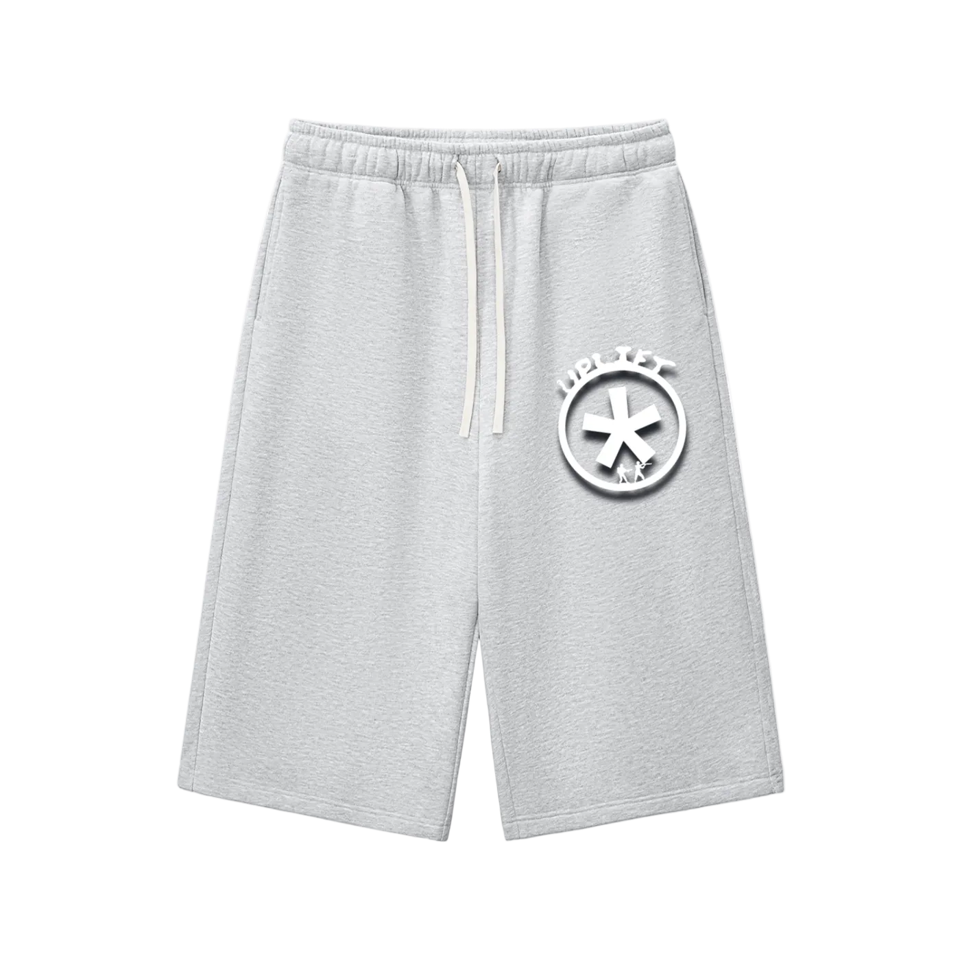 Uplift  SimpleThree-quarter Sweatpants white stamp
