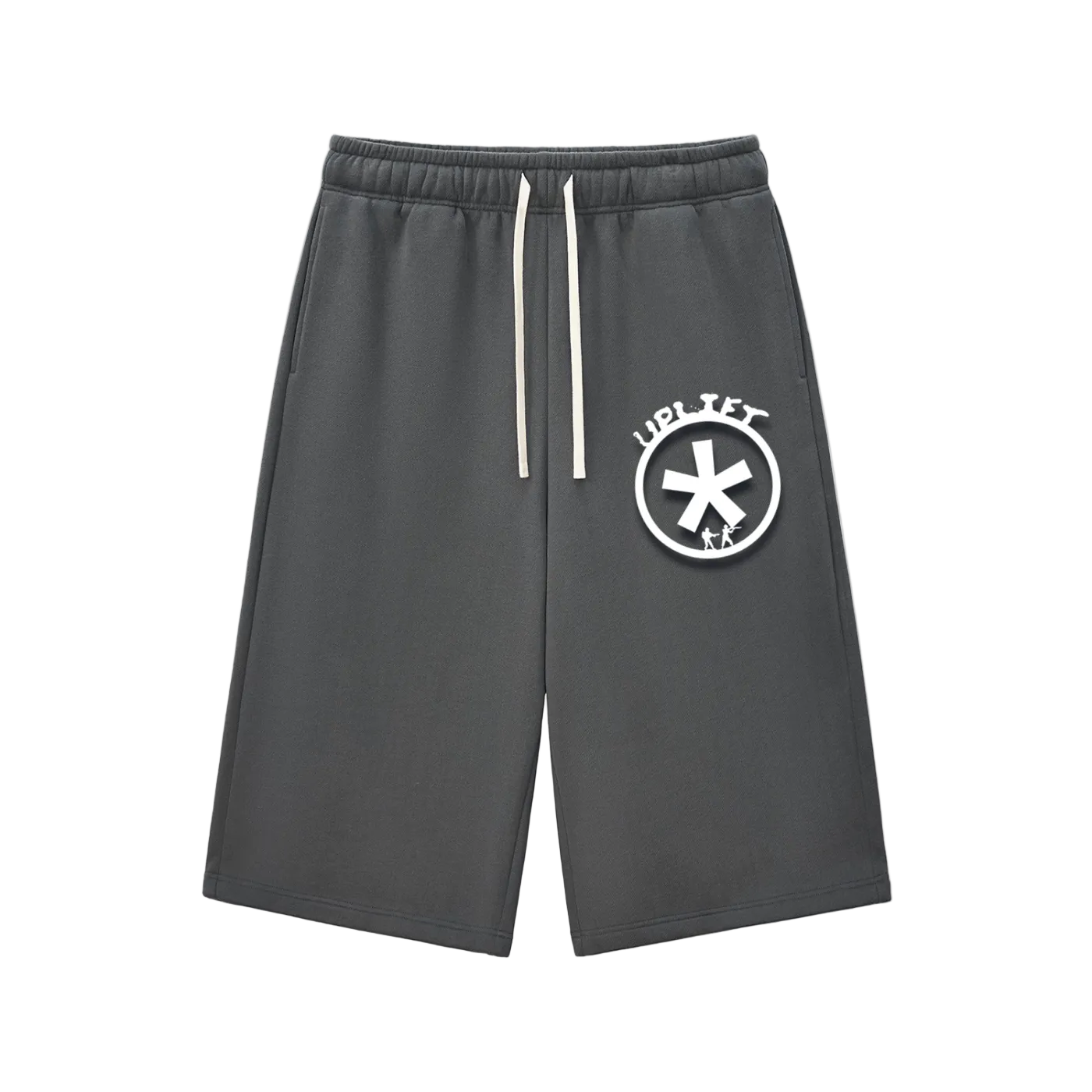 Uplift  SimpleThree-quarter Sweatpants white stamp